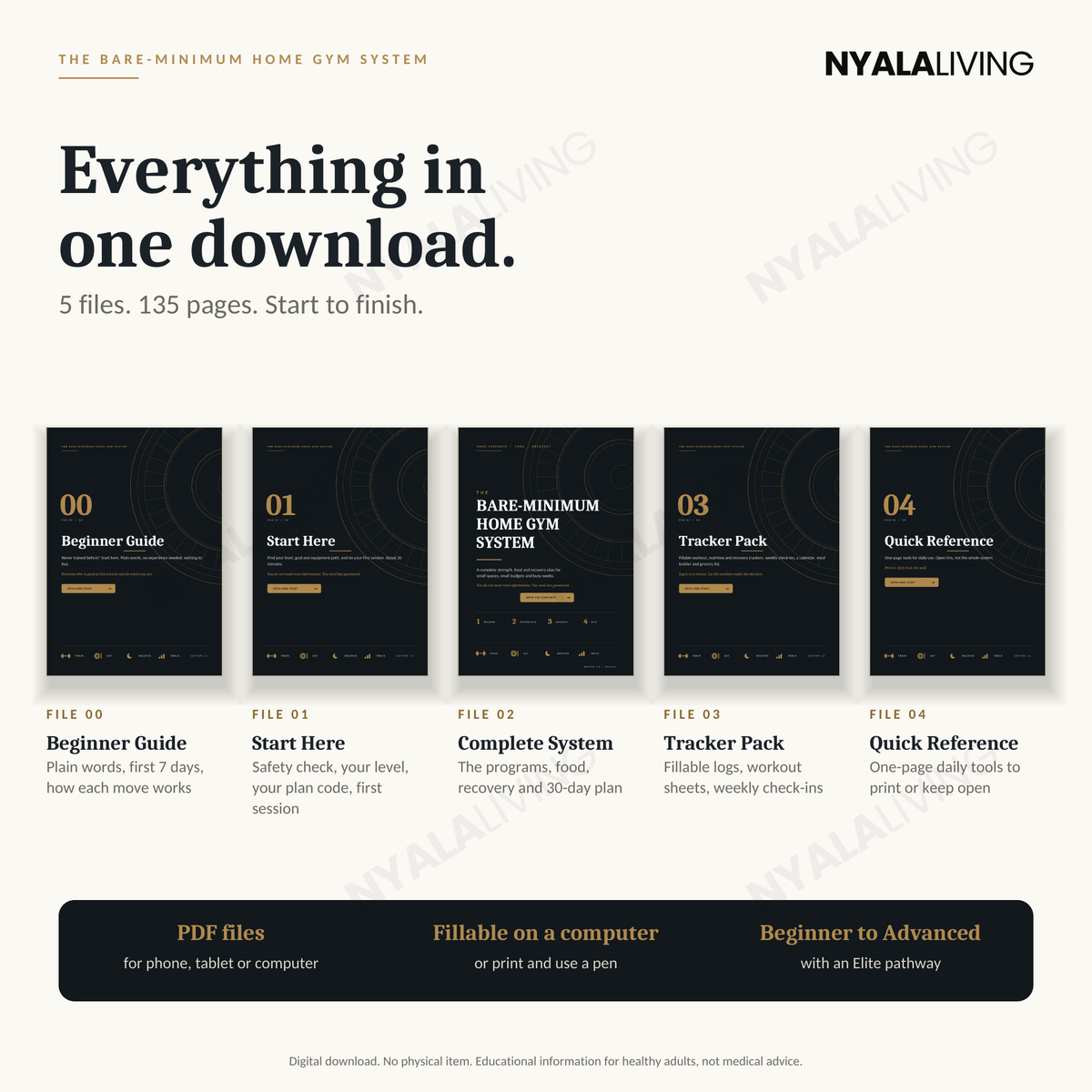 Nyala Living's Bare-Minimum Home Gym System™