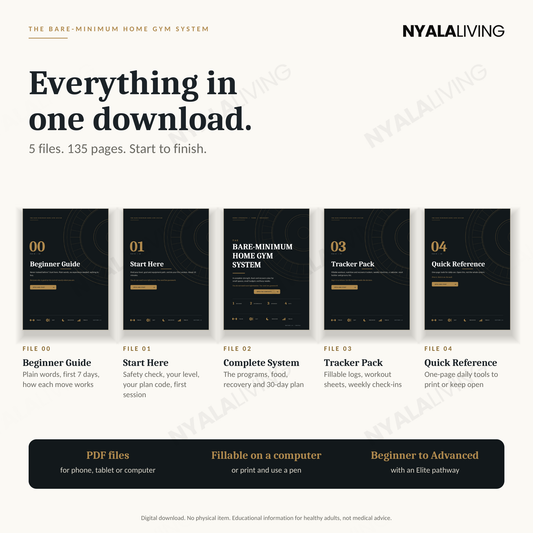 Nyala Living's Bare-Minimum Home Gym System™