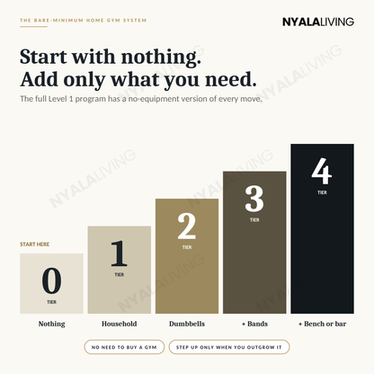Nyala Living's Bare-Minimum Home Gym System™