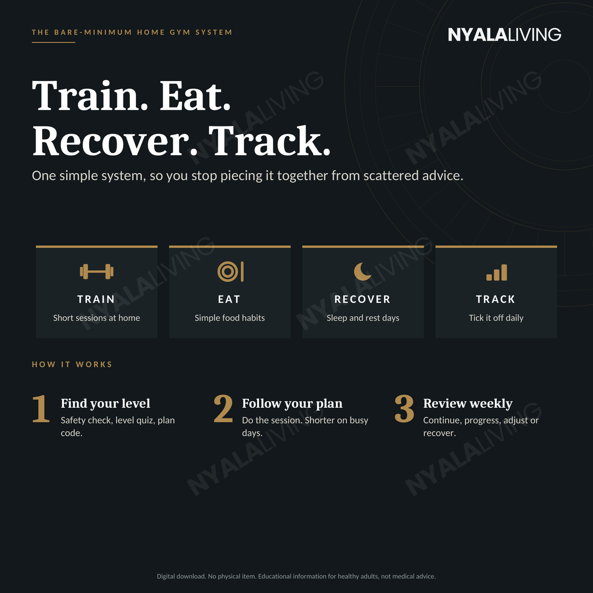 Nyala Living's Bare-Minimum Home Gym System™